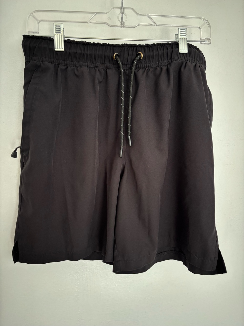 Athletic Black Men's Performance Drawstring Shorts